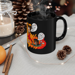 Separation Anxiety Black Mug 11oz