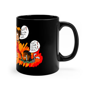 Separation Anxiety Black Mug 11oz